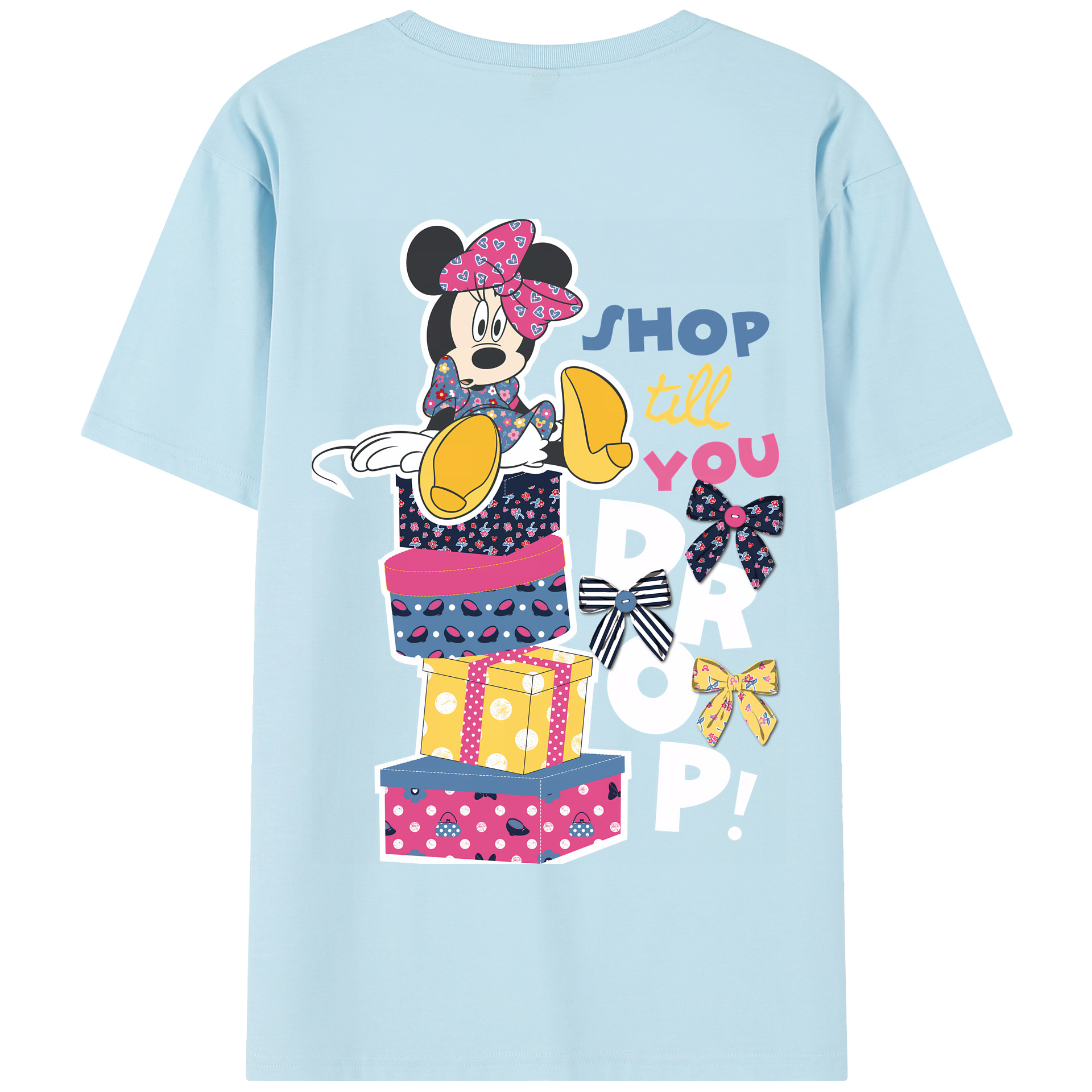 （画像用） ミッキーマウス Mickey Mouse 綿100％半袖Tシャツ（背面プリント）